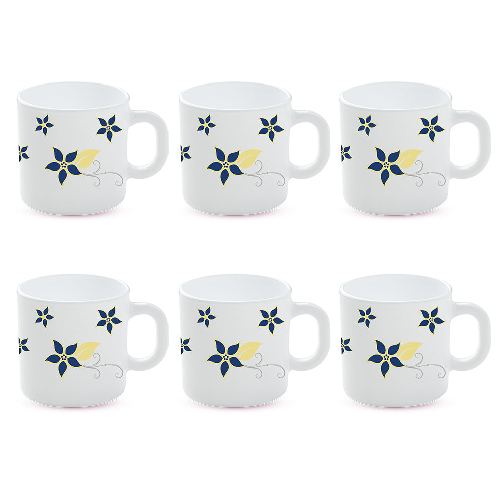 Larah by Borosil Viva Mug Set 180 ml x 6