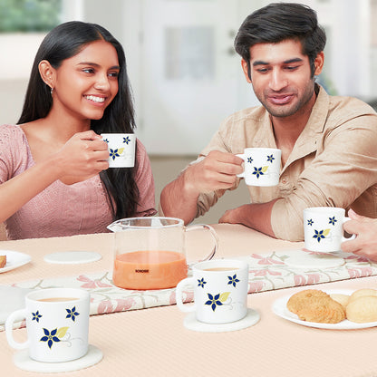 Larah by Borosil Viva Mug Set 180 ml x 6