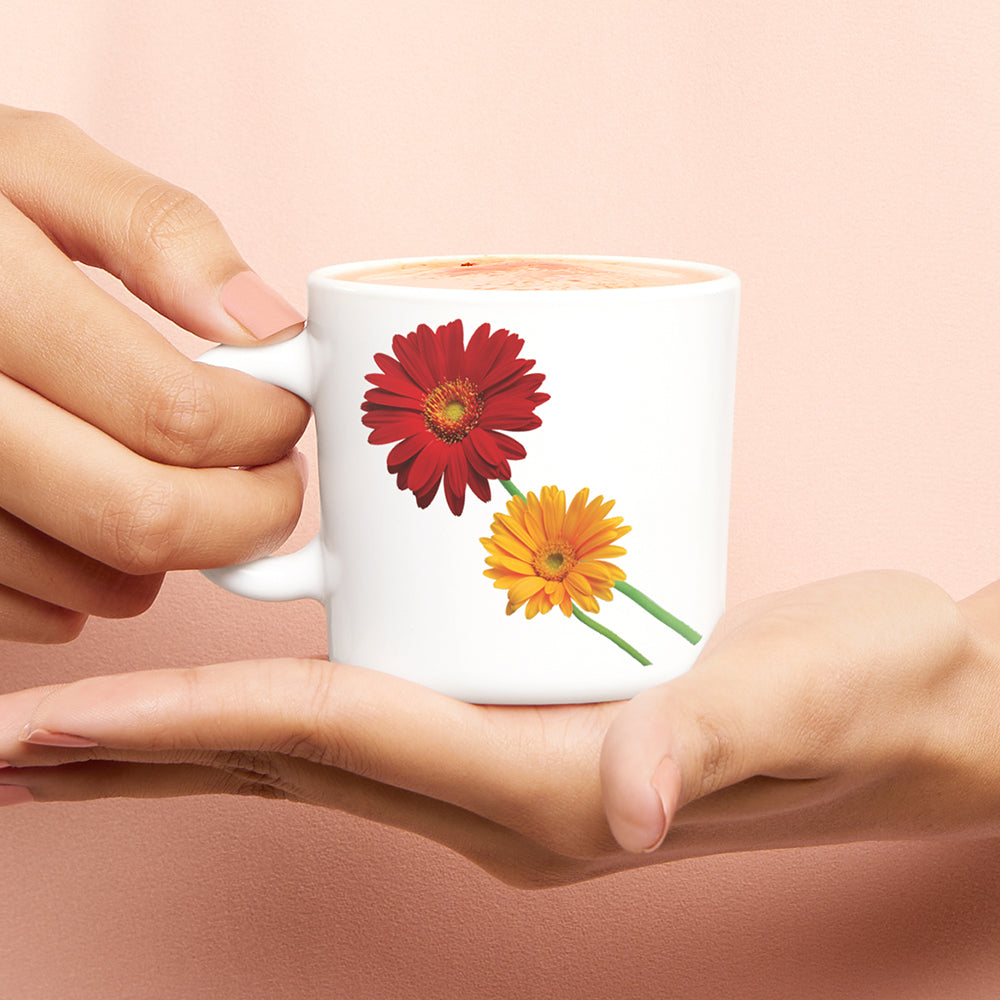 Larah by Borosil Zinnia Mug Set 180 ml x 6