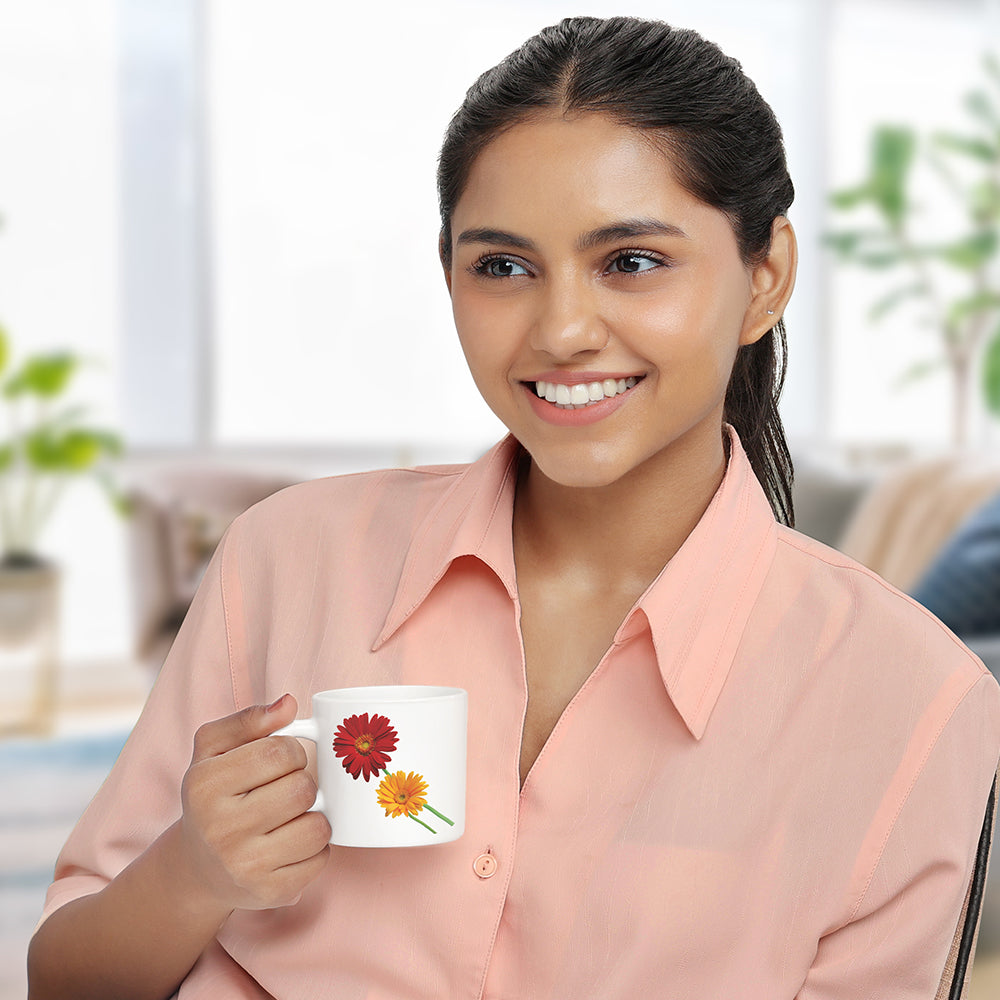 Larah by Borosil Zinnia Mug Set 180 ml x 6