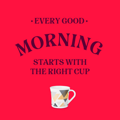 Larah by Borosil Crysta Nivaah Mug Set 210 ml x 6