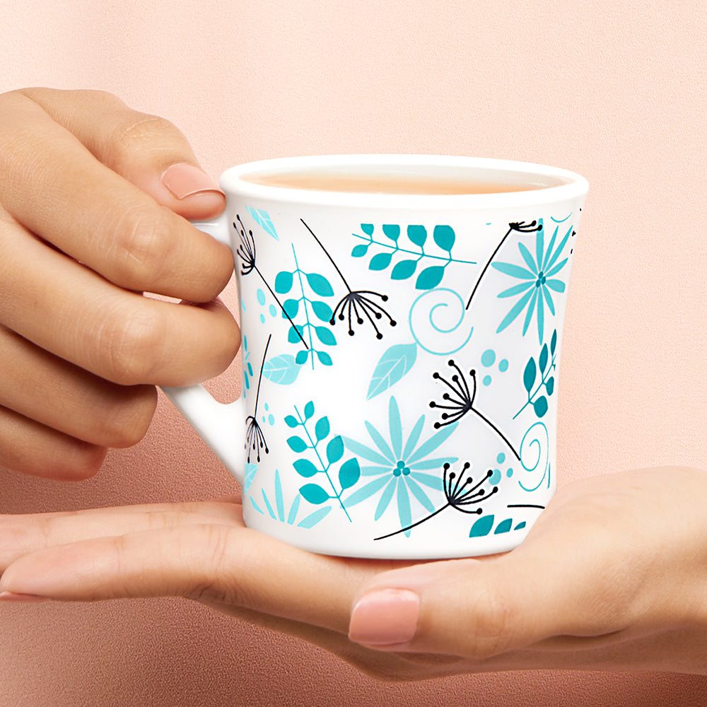 Larah by Borosil Crysta Stardust Mug Set 210 ml x 6