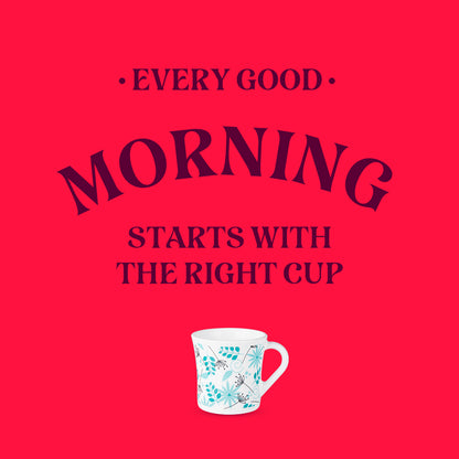 Larah by Borosil Crysta Stardust Mug Set 210 ml x 6