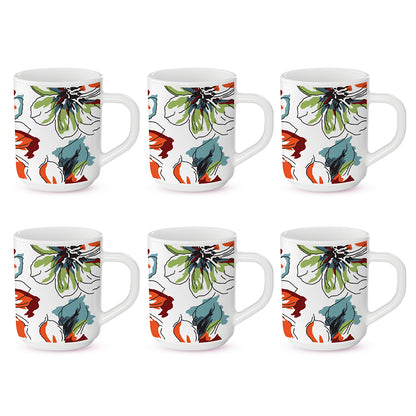 Larah by Borosil Bali Mug Set 240 ml x 6 (Option 1)