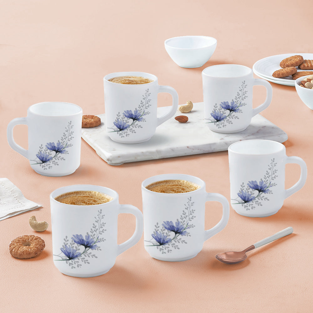 Larah By Borosil Bellflower Mug Set