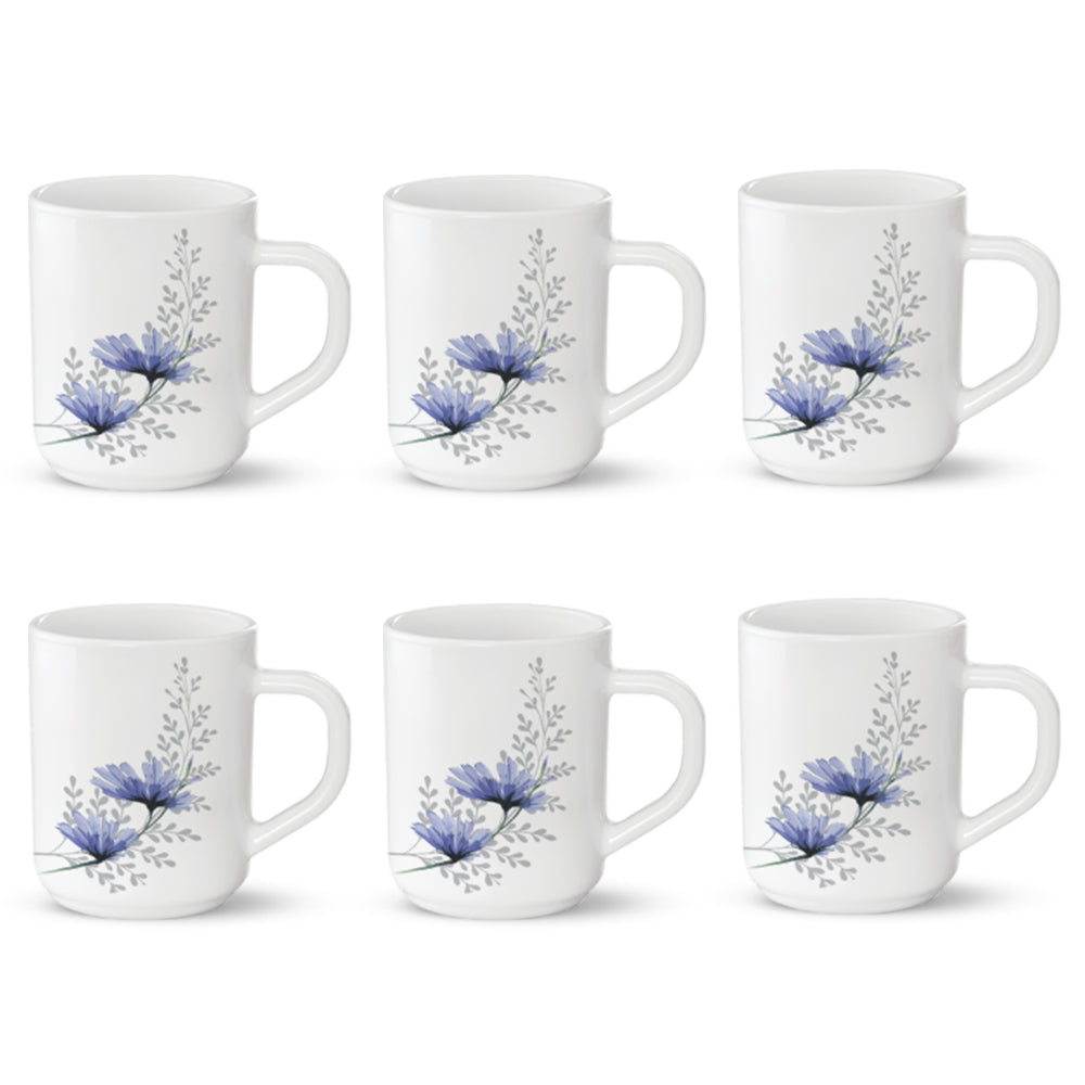 Larah By Borosil Bellflower Mug Set