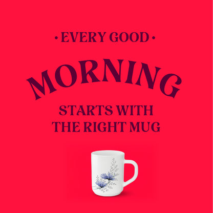Larah By Borosil Bellflower Mug Set