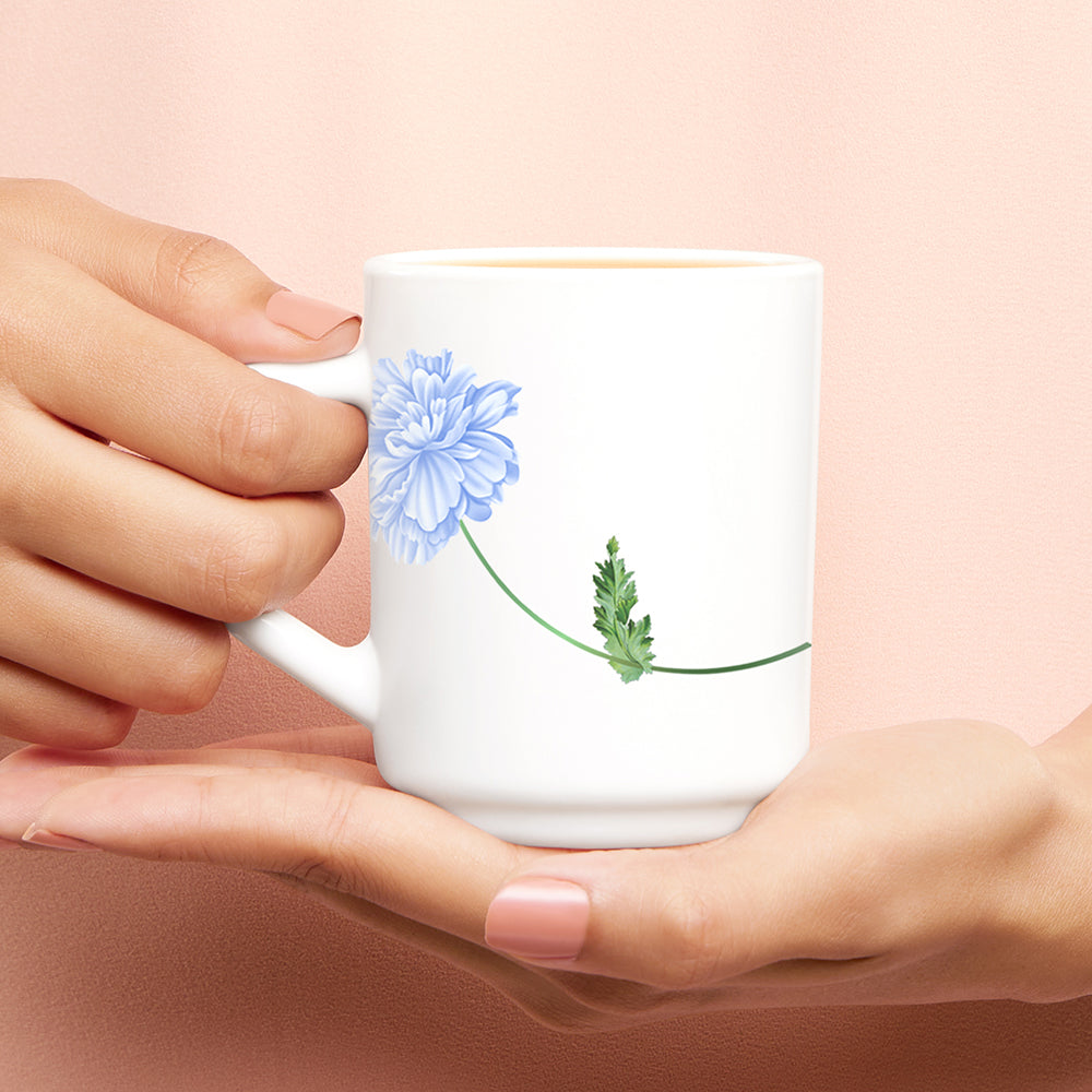 Larah by Borosil Blue Mist Mug Set 240 ml x 6