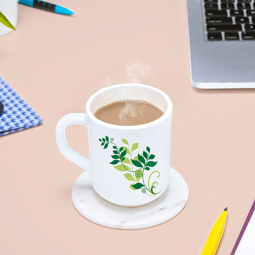 Larah by Borosil Fern Mug Set 240 ml x 6
