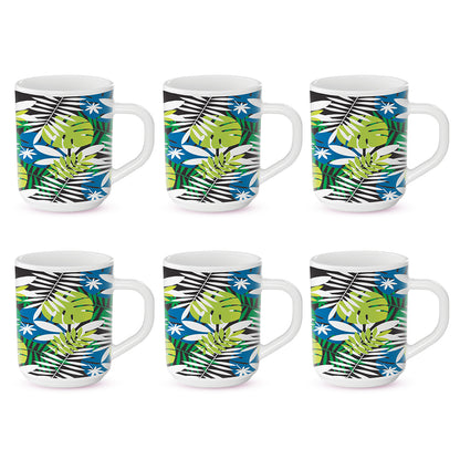 Larah by Borosil Forest Mug Set 240 ml x 6 (Option 1)