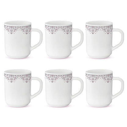 Larah by Borosil Lark Mug Set 240 ml x 6