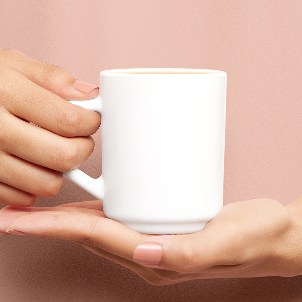 Larah By Borosil White Mug Set 240 ml x 6