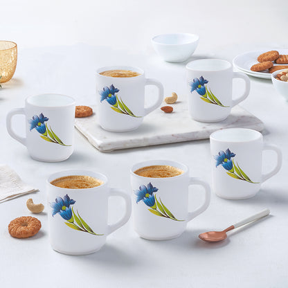 Larah by Borosil Nina Mug Set 240 ml x 6