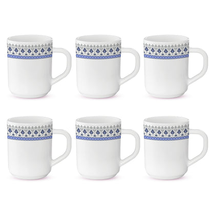 Larah by Borosil Ocean Mug Set 240 ml x 6
