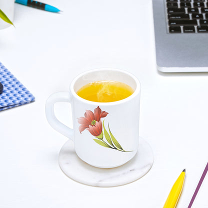 Larah by Borosil Red Iris Mug Set 240 ml x 6