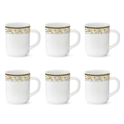 Larah By Borosil Royale Mug Set 240 ml x 6