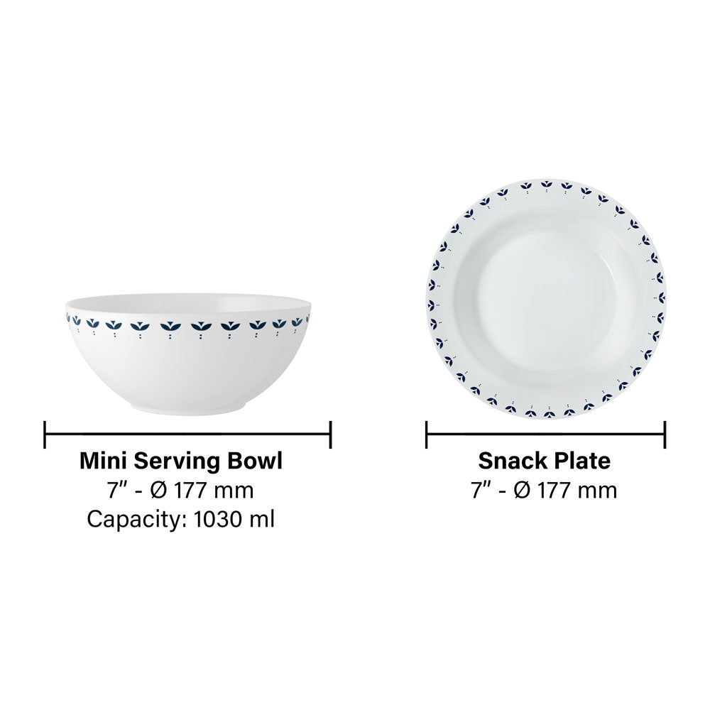 Larah by Borosil Fabula Snack Set 7 pc Set