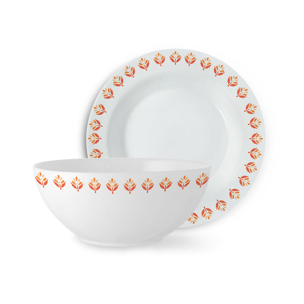 Larah by Borosil Gardenia Snack Set 7 pc Set
