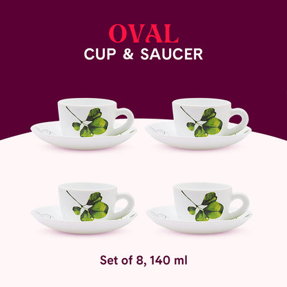 Larah Oval Cup and Saucer Set