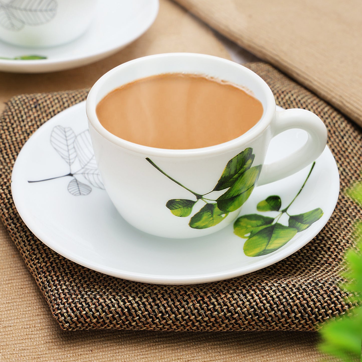 Larah Oval Cup and Saucer Set
