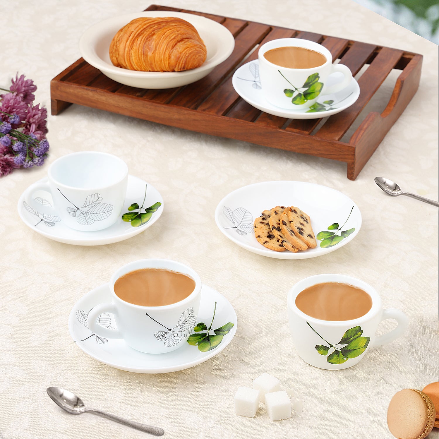 Larah Oval Cup and Saucer Set