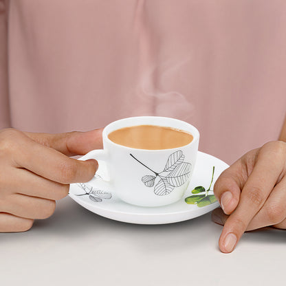 Larah Oval Cup and Saucer Set