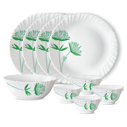 Larah Green Lily Dinner Set
