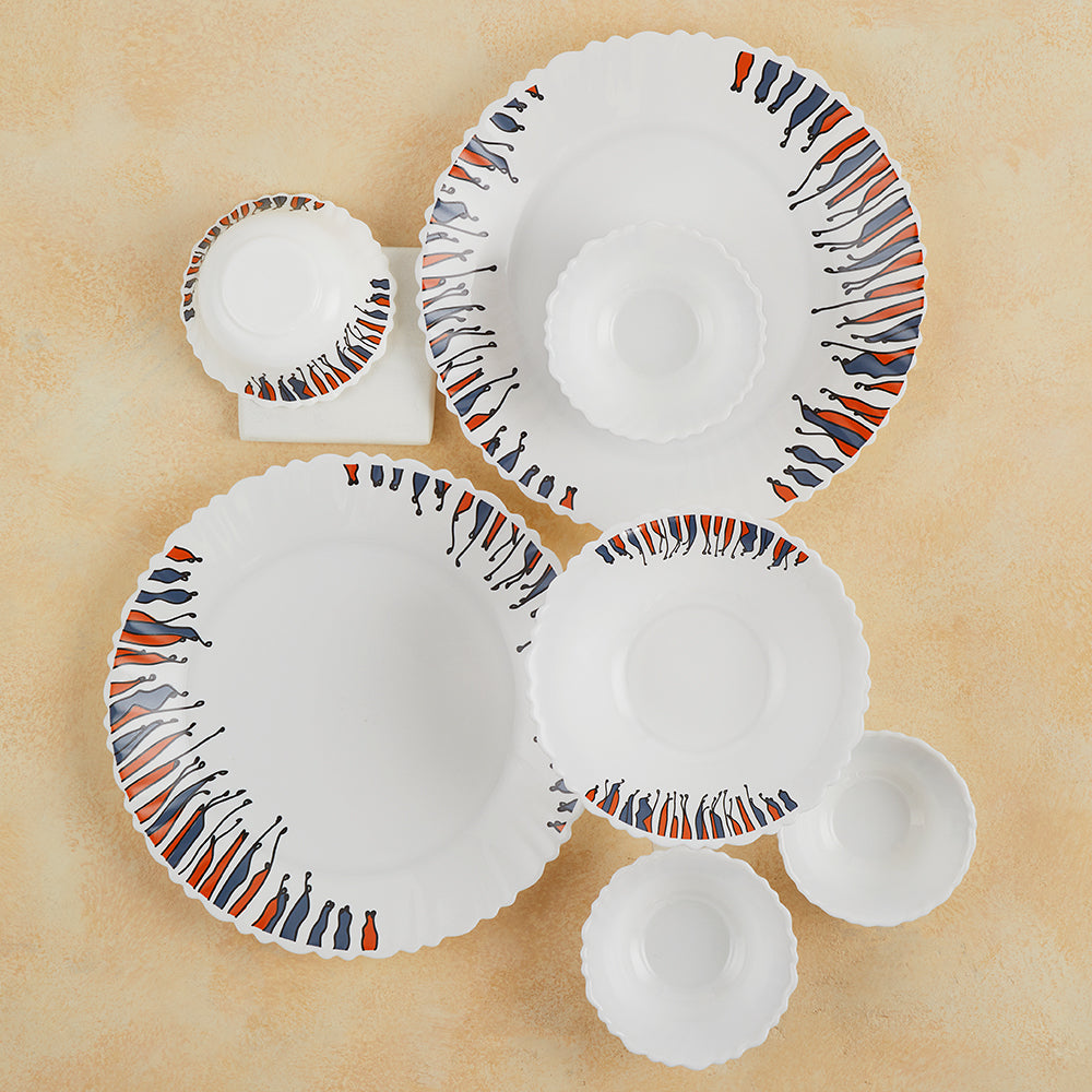 Larah by Borosil, Florentine Dinner Set, 19 pc