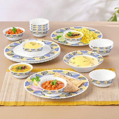 Larah by Borosil Kora 19 pc Dinner Set 19 pc Set: Serves 6