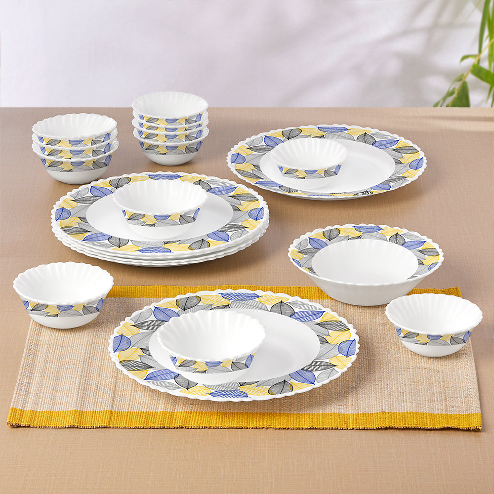 Larah by Borosil Kora 19 pc Dinner Set 19 pc Set: Serves 6