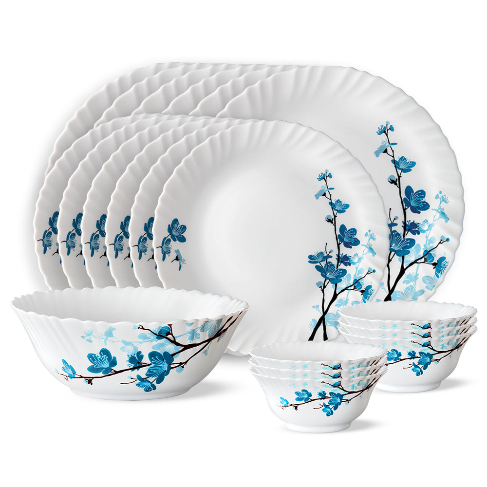 Larah by Borosil Mimosa Dinner Set, 19 pc