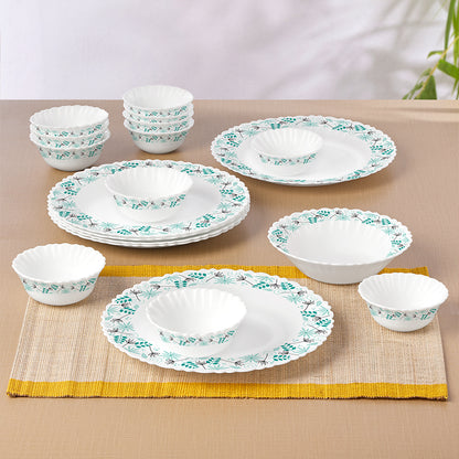 Larah by Borosil Stardust 19 pc Dinner Set 19 pc Set: Serves 6