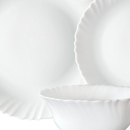 Larah by Borosil, Brand Logo Dinner Set 20 pc Set: Serves 6