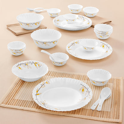 Larah by Borosil, Bella Dinner Set 27 pc Set: Serves 6
