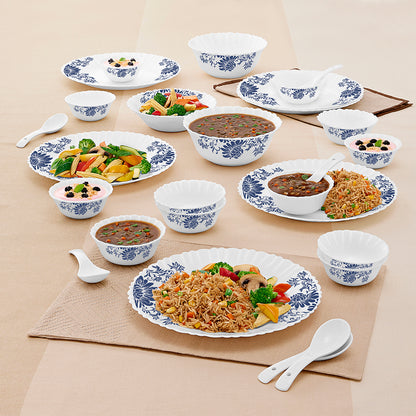 Larah by Borosil, Leona Dinner Set 27 pc Set: Serves 6