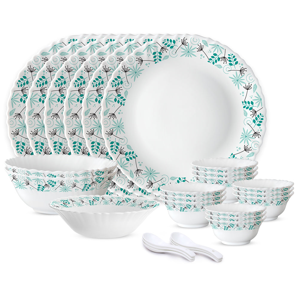 Larah by Borosil Stardust 27 pc Dinner Set 27 pc Set: Serves 6