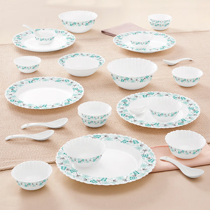 Larah by Borosil Stardust 27 pc Dinner Set 27 pc Set: Serves 6