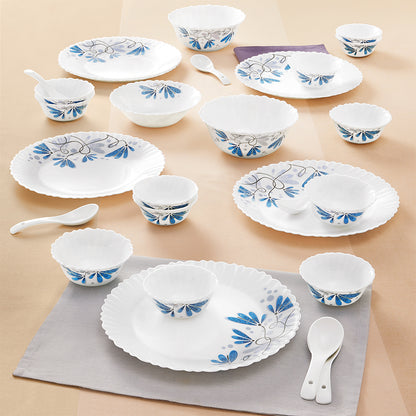 Larah by Borosil Twilight 27 pc Dinner Set 27 pc Set: Serves 6