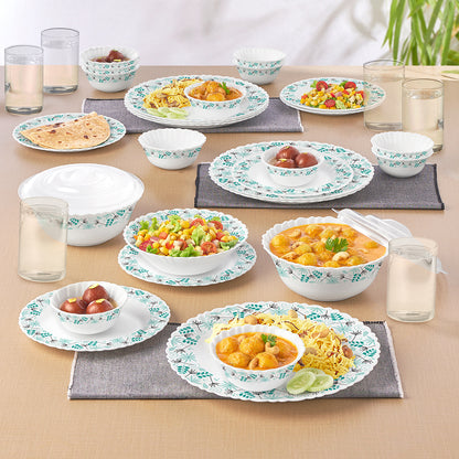 Larah by Borosil Stardust 35 pc Dinner Set w Vision Glass 35 pc Set: Serves 6