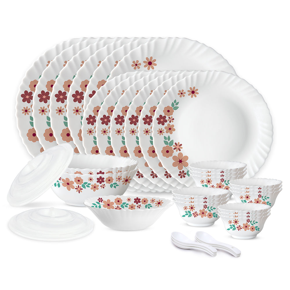 Larah by Borosil Ayana 35 pc Dinner Set 35 pc Set: Serves 6
