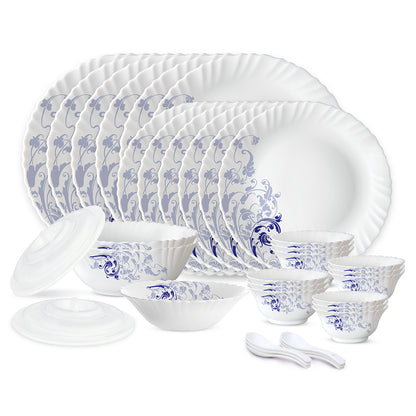 Larah by Borosil Blue Eve 35 pc Dinner Set 35 pc Set: Serves 6