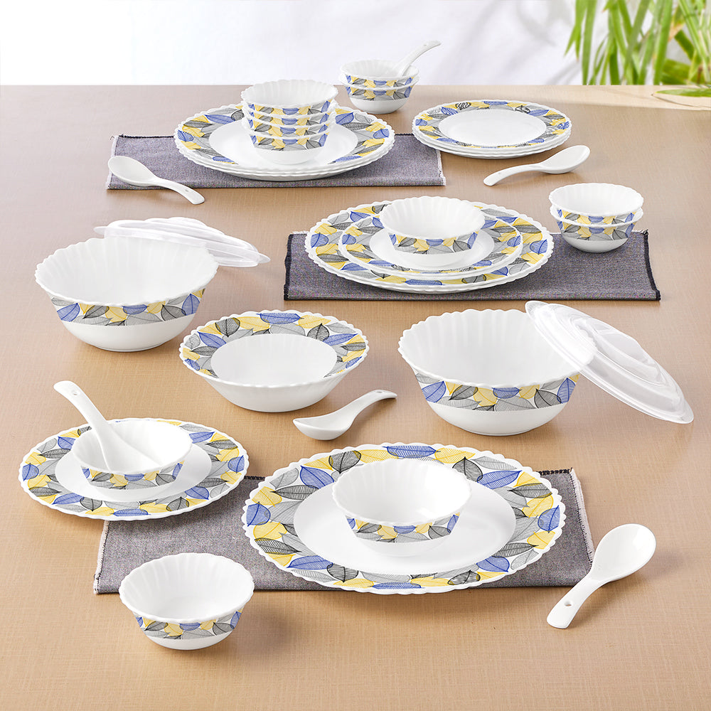 Larah by Borosil Kora 35 pc Dinner Set 35 pc Set: Serves 6