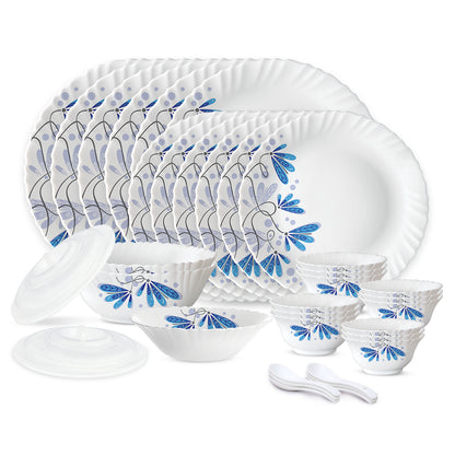 Larah by Borosil Twilight 35 pc Dinner Set 35 pc Set: Serves 6