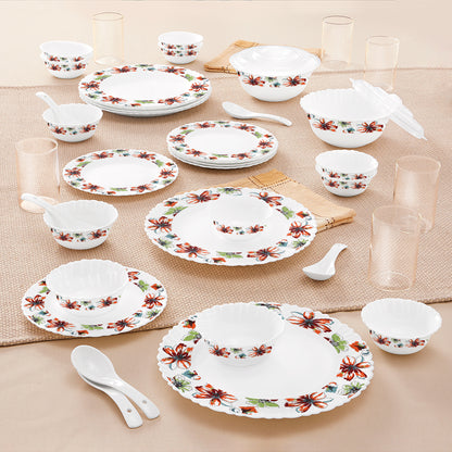 Larah by Borosil Bali 40 pc Dinner Set 40 pc Set: Serves 6