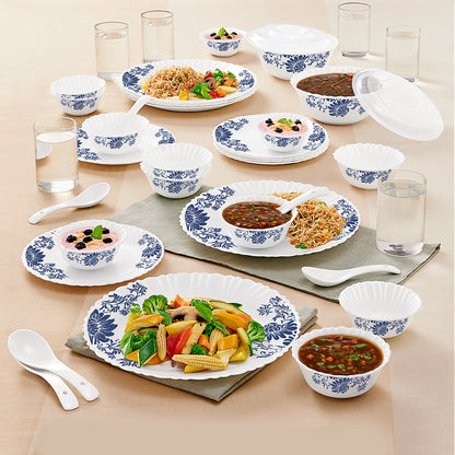 Larah by Borosil Leona 40 pc Dinner Set 40 pc Set: Serves 6