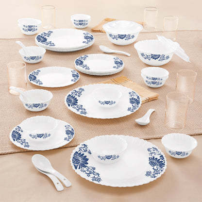Larah by Borosil Leona 40 pc Dinner Set 40 pc Set: Serves 6
