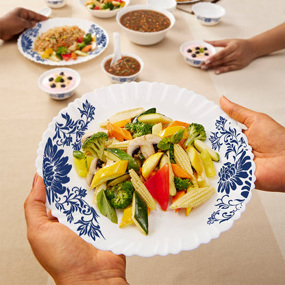 Larah by Borosil Leona 40 pc Dinner Set 40 pc Set: Serves 6