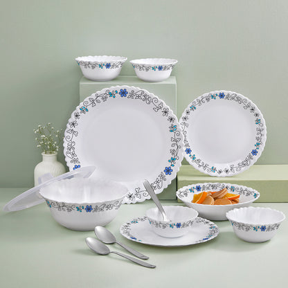 Larah Blue Iris Dinner Set