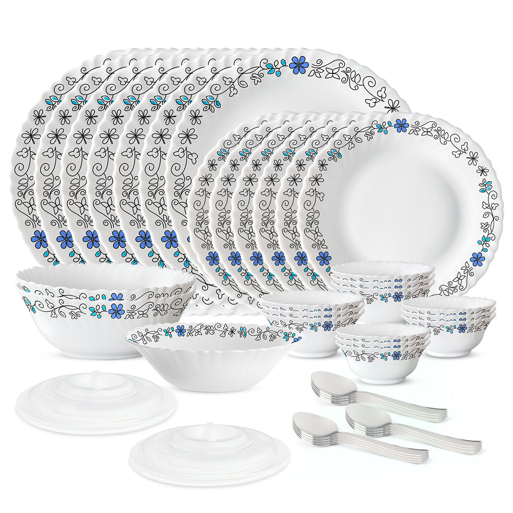 Larah Blue Iris Dinner Set