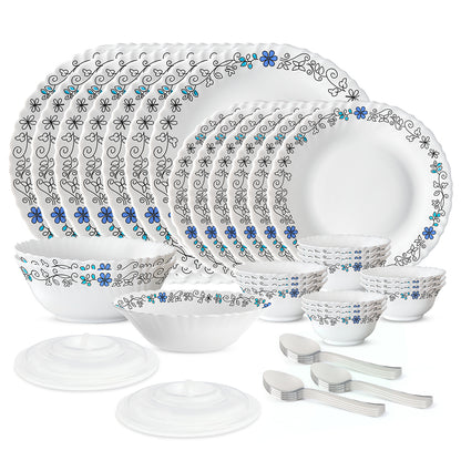 Larah Blue Iris Dinner Set